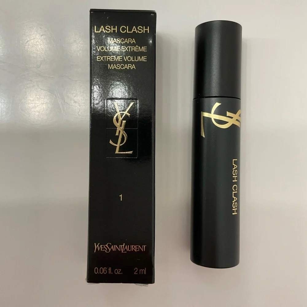 Yves Saint Laurent Lash Clash Extreme Volume Mascara 1 Noir Blk 2ml Travel Size